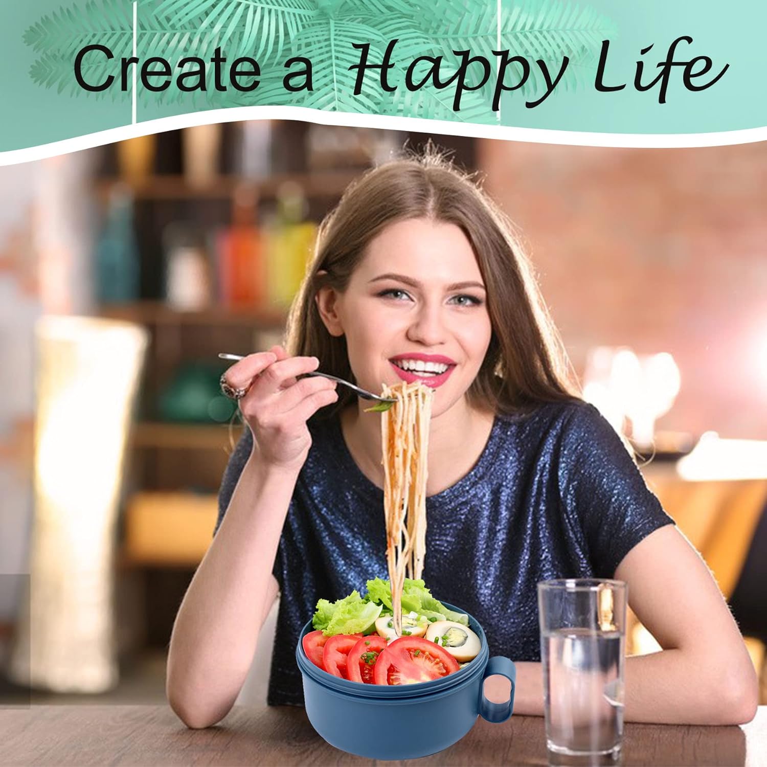 Bowl Set, Microwave Noodle Bowl, Noodles Bowl with Chopsticks Bowl Set, Microwave Noodle Bowl, Noodles Bowl with Chopsticks